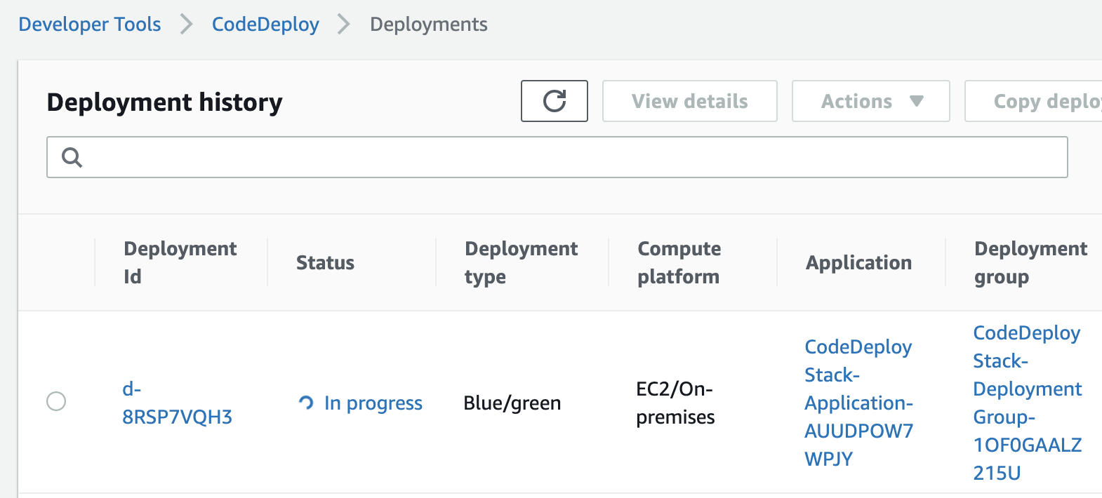 CodeDeploy will deploy the new Application Revision from an AWS S3 Bucket or a GitHub Repository