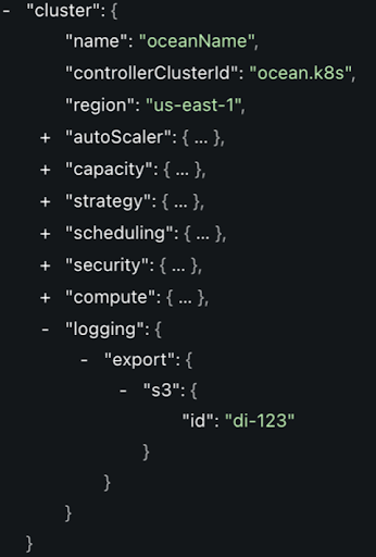 S3 logging configuration 