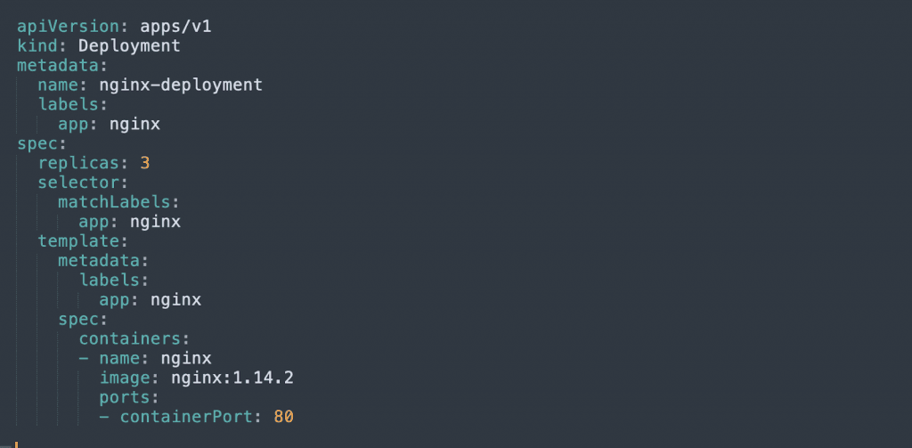 deployment object to manage replicasets